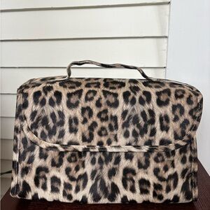Leopard Print Makeup Bag